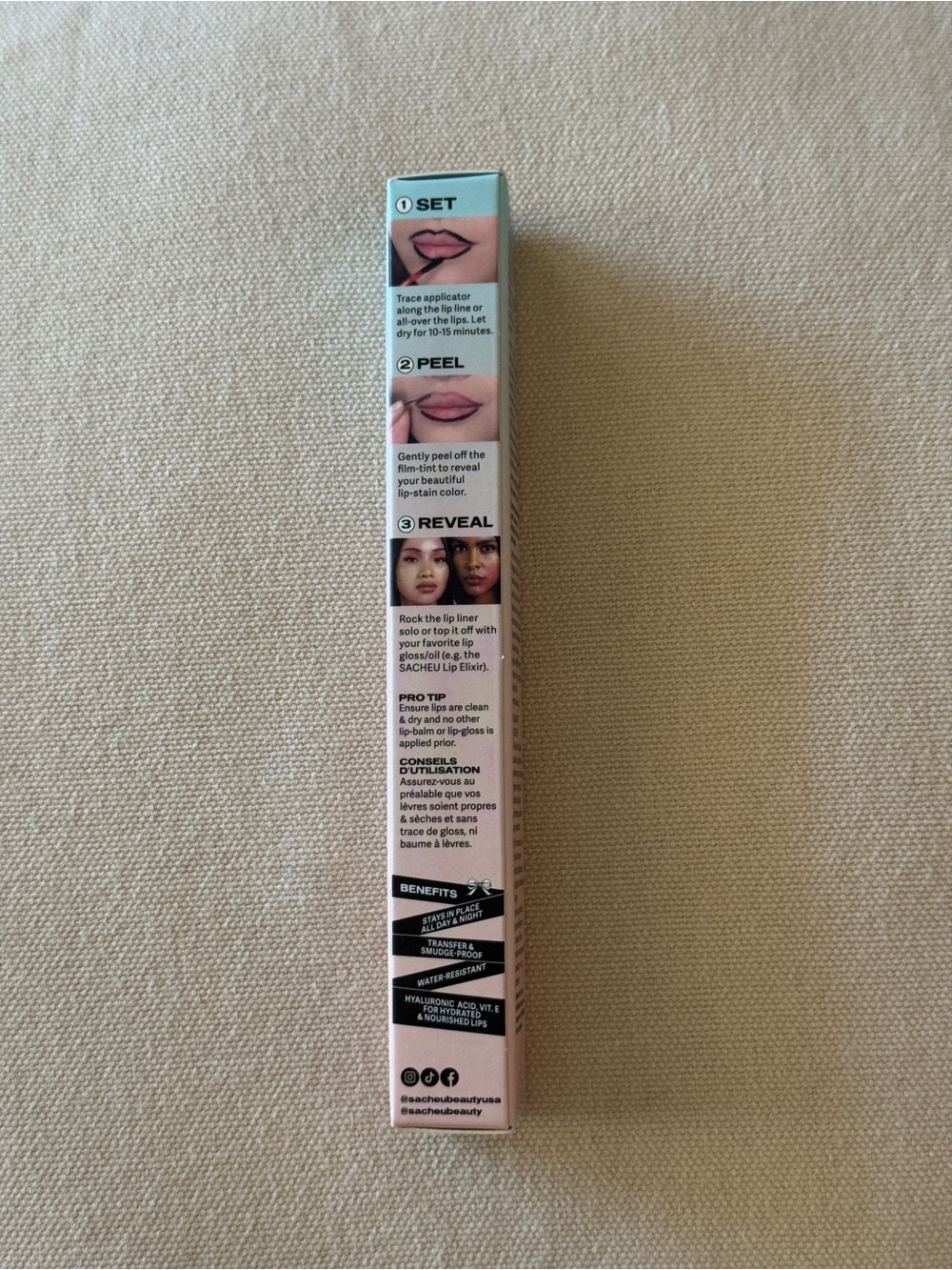 Sacheu Peel-Off Lip Liner Stay-N in 01 nOOHde NIB NWT - Picture 4 of 7